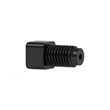 Flanged Fitting for 1/16" OD - Black